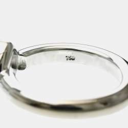 مملوكة مسبقًا خاتم شوبارد هابي دايموندز ألماس وذهب أبيض عيار 18 مقاس 51