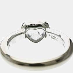 مملوكة مسبقًا خاتم شوبارد هابي دايموندز ألماس وذهب أبيض عيار 18 مقاس 51