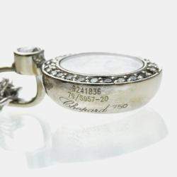 Pre Owned Chopard Happy Diamonds 18K White Gold Diamonds Pendant Necklace