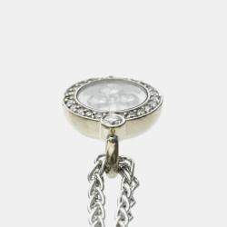 Pre Owned Chopard Happy Diamonds 18K White Gold Diamonds Pendant Necklace