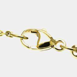 Pre Owned Chopard Happy Diamond Crystal 18K Yellow Gold Pendant Necklace