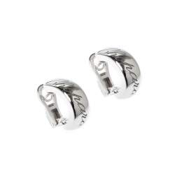 Chopard Chopardissimo 18k White Gold Clip-on Huggie Earrings