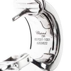 Chopard Chopardissimo 18k White Gold Clip-on Huggie Earrings