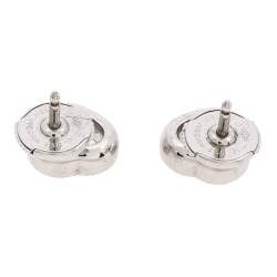 Chopard Happy Diamonds 18K White Gold Heart Stud Earrings