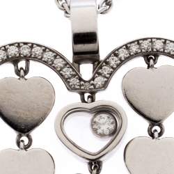 Pre Owned Chopard Happy Diamonds Happy Amore 18K White Gold Pendant Necklace
