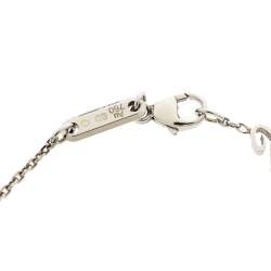 Chopard Happy Diamonds Icons 18K White Gold Chain Link Bracelet