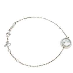 Chopard Happy Diamonds Icons 18K White Gold Chain Link Bracelet