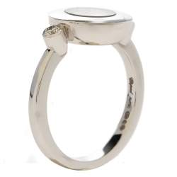 Chopard Happy Diamond 18K White Gold Ring EU 53