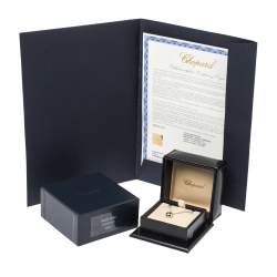 Chopard Happy Diamond Mini Circle 18K White Gold Pendant Necklace