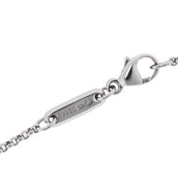 Chopard Happy Diamond Mini Circle 18K White Gold Pendant Necklace