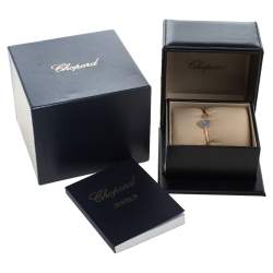 Chopard Happy Hearts Opal & Diamond 18K Rose Gold Open Bracelet S
