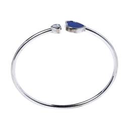 Chopard Happy Diamond Hearts Lapis Lazuli 18K White Gold Bracelet S