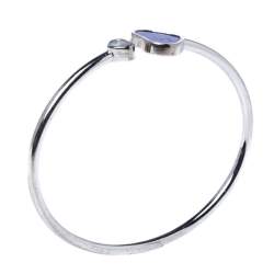 Chopard Happy Diamond Hearts Lapis Lazuli 18K White Gold Bracelet S