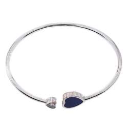 Chopard Happy Diamond Hearts Lapis Lazuli 18K White Gold Bracelet S