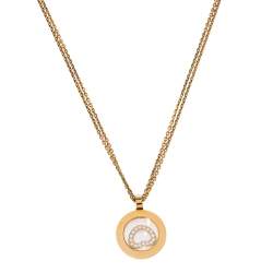 Chopard Happy Diamonds 18K Yellow Gold Pendant Necklace
