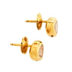 Pre Owned Chopard Happy Diamonds Icons 18K Yellow Gold Stud Earrings