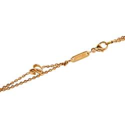 Chopard Happy Diamonds Happy Curves Diamond 18K Rose Gold Double Strand Pendant Necklace