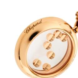 Chopard Happy Diamonds Happy Curves Diamond 18K Rose Gold Double Strand Pendant Necklace