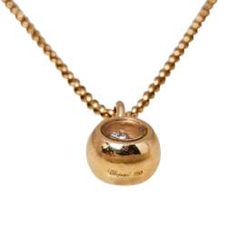 Chopard Miss Happy Diamond 18K Rose Gold Necklace