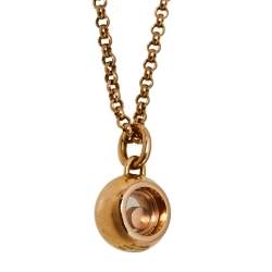 Chopard Miss Happy Diamond 18K Rose Gold Necklace