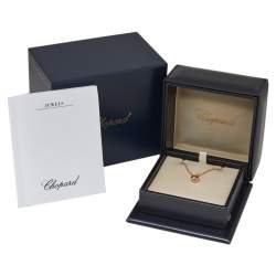 Chopard Miss Happy Diamond 18K Rose Gold Necklace
