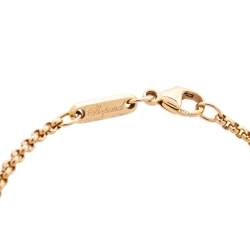 Pre Owned Chopard Happy Diamond Evils Eye 18K Rose Gold Bracelet