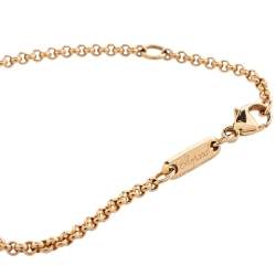 Pre Owned Chopard Happy Diamond Evils Eye 18K Rose Gold Bracelet