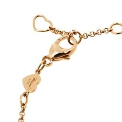 Chopard Happy Hearts Diamond Onyx 18K Rose Gold Bracelet