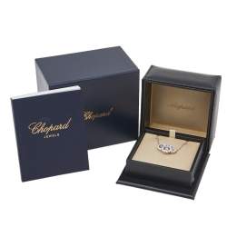 Pre Owned Chopard Happy Dreams Joaillerie Diamond Mother of Pearl 18K White Gold Necklace