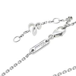 Pre Owned Chopard Happy Dreams Joaillerie Diamond Mother of Pearl 18K White Gold Necklace