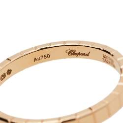 Chopard Ice Cube Pure Diamond 18K Rose Gold Ring 57