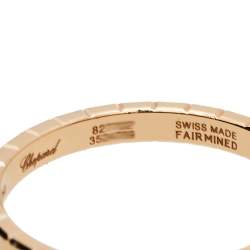 Chopard Ice Cube Pure Diamond 18K Rose Gold Ring 57