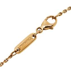 Pre Owned Chopard Happy Diamond Heart 18K Rose Gold Pendant Necklace