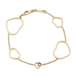 Chopard Happy Hearts Diamond 18K Rose Gold Bracelet 