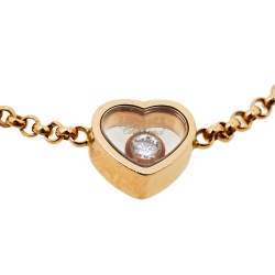 Chopard Happy Hearts Diamond 18K Rose Gold Bracelet 