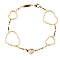 Chopard Happy Hearts Diamond 18K Rose Gold Bracelet 