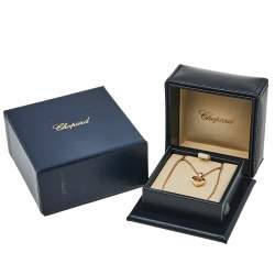 Pre Owned Chopard Happy Diamonds Icons 18K Rose Gold Pendant Necklace