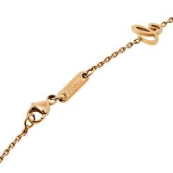 Pre Owned Chopard Happy Diamonds Icons 18K Rose Gold Pendant Necklace