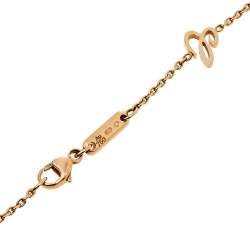 Pre Owned Chopard Happy Diamonds Icons 18K Rose Gold Pendant Necklace