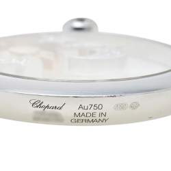 Pre Owned Chopard Happy Sun Moon & Stars Diamond 18K White Gold Long Pendant Necklace