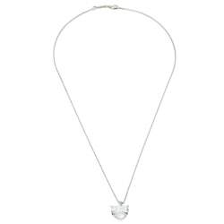 Pre Owned Chopard Happy Diamond Crystal 18K White Gold Pendant Necklace