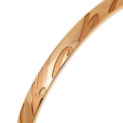Chopard Chopardissimo 18K Rose Gold Open Cuff Bangle Bracelet 
