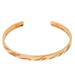 Chopard Chopardissimo 18K Rose Gold Open Cuff Bangle Bracelet 