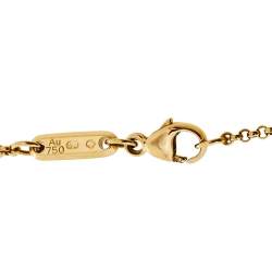 Pre Owned Chopard Happy Diamonds Icons 18K Yellow Gold Pendant Necklace