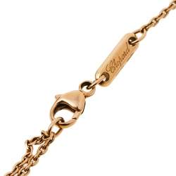 Pre Owned Chopard Happy Diamonds Icons 18K Rose Gold Diamond Bracelet
