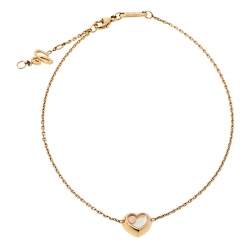 Pre Owned Chopard Happy Diamonds Icons 18K Rose Gold Diamond Bracelet