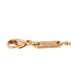 Pre Owned Chopard Happy Hearts Diamond 18K Rose Gold Bracelet 