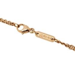 Pre Owned Chopard Happy Spirit Diamond 18k Two Tone Gold Pendant Necklace