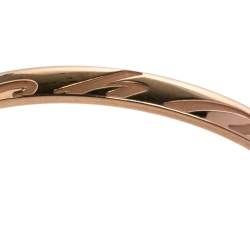 Chopard Chopardissimo 18K Rose Gold Open Cuff Bangle Bracelet 