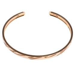 Chopard Chopardissimo 18K Rose Gold Open Cuff Bangle Bracelet 